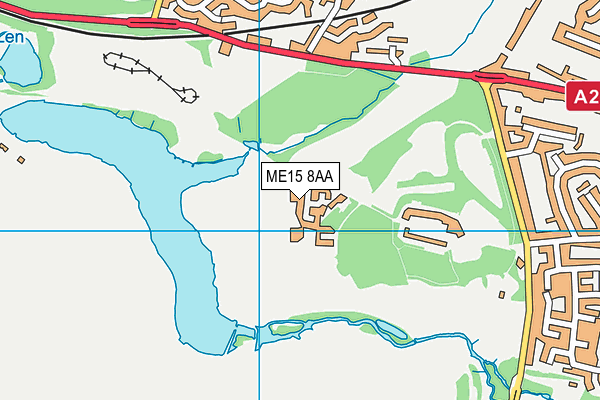 ME15 8AA map - OS VectorMap District (Ordnance Survey)