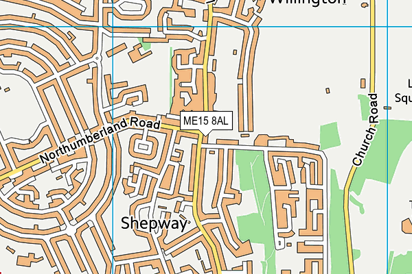 ME15 8AL map - OS VectorMap District (Ordnance Survey)