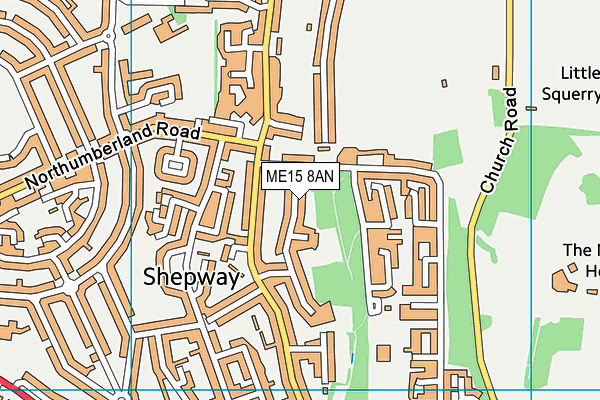 ME15 8AN map - OS VectorMap District (Ordnance Survey)