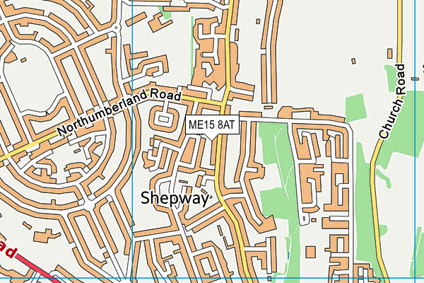 ME15 8AT map - OS VectorMap District (Ordnance Survey)