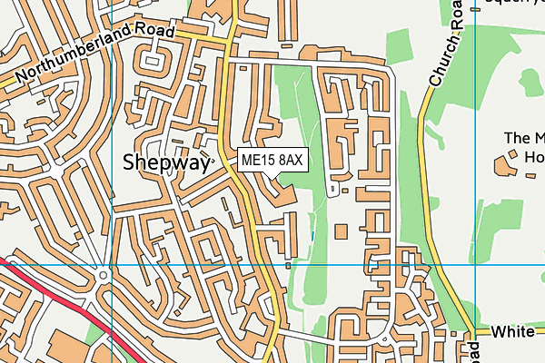 ME15 8AX map - OS VectorMap District (Ordnance Survey)