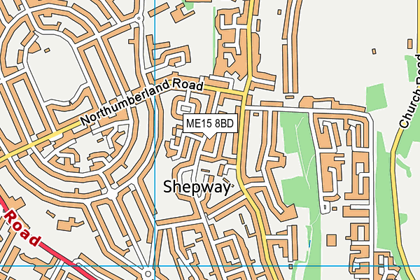ME15 8BD map - OS VectorMap District (Ordnance Survey)