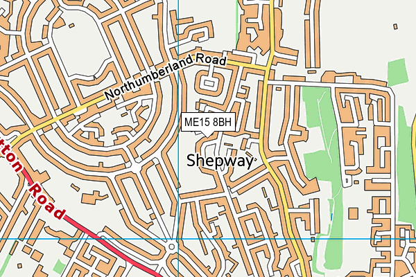ME15 8BH map - OS VectorMap District (Ordnance Survey)