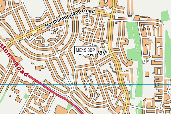 ME15 8BP map - OS VectorMap District (Ordnance Survey)