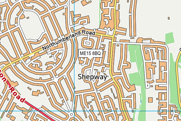 ME15 8BQ map - OS VectorMap District (Ordnance Survey)