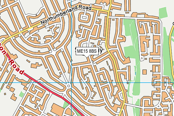 ME15 8BS map - OS VectorMap District (Ordnance Survey)