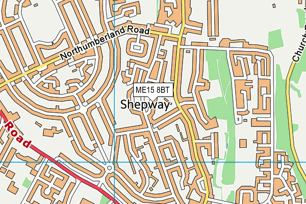 ME15 8BT map - OS VectorMap District (Ordnance Survey)