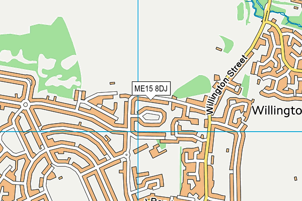ME15 8DJ map - OS VectorMap District (Ordnance Survey)