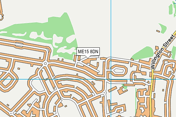ME15 8DN map - OS VectorMap District (Ordnance Survey)