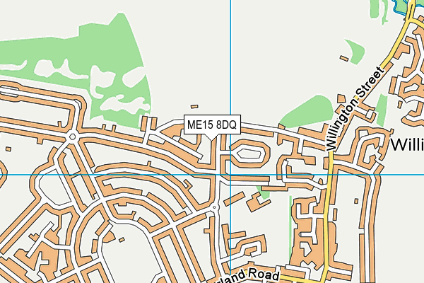 ME15 8DQ map - OS VectorMap District (Ordnance Survey)