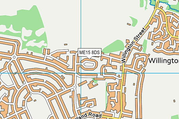 ME15 8DS map - OS VectorMap District (Ordnance Survey)