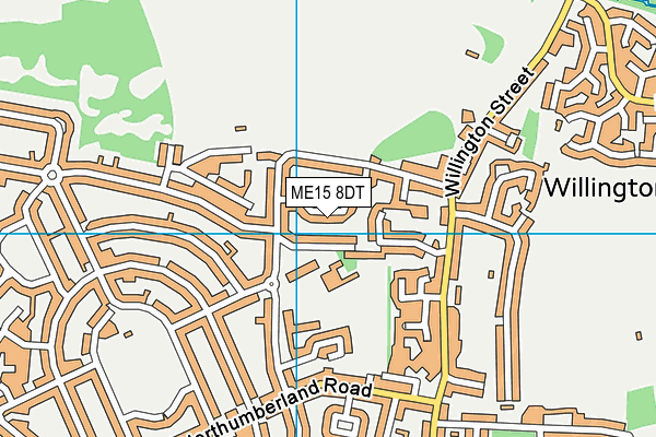 ME15 8DT map - OS VectorMap District (Ordnance Survey)