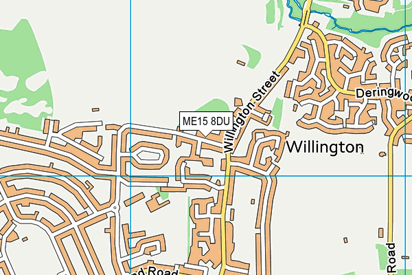 ME15 8DU map - OS VectorMap District (Ordnance Survey)