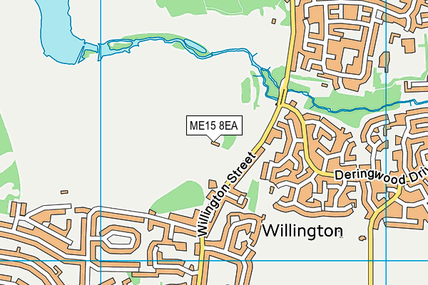 ME15 8EA map - OS VectorMap District (Ordnance Survey)