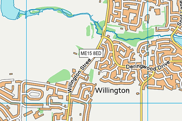 ME15 8ED map - OS VectorMap District (Ordnance Survey)