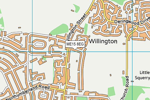 ME15 8EG map - OS VectorMap District (Ordnance Survey)
