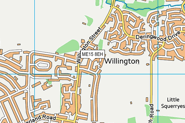 ME15 8EH map - OS VectorMap District (Ordnance Survey)