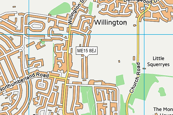 ME15 8EJ map - OS VectorMap District (Ordnance Survey)