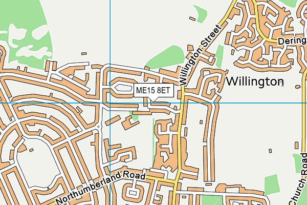 ME15 8ET map - OS VectorMap District (Ordnance Survey)