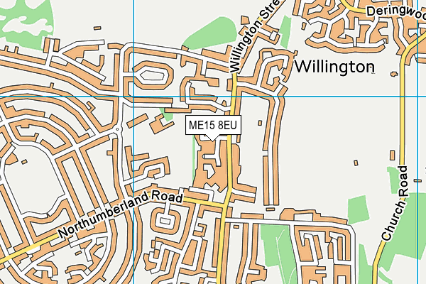 ME15 8EU map - OS VectorMap District (Ordnance Survey)