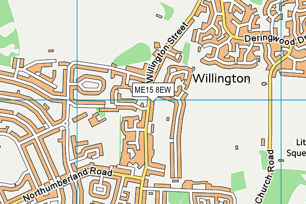 ME15 8EW map - OS VectorMap District (Ordnance Survey)