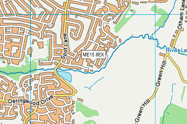 ME15 8EX map - OS VectorMap District (Ordnance Survey)