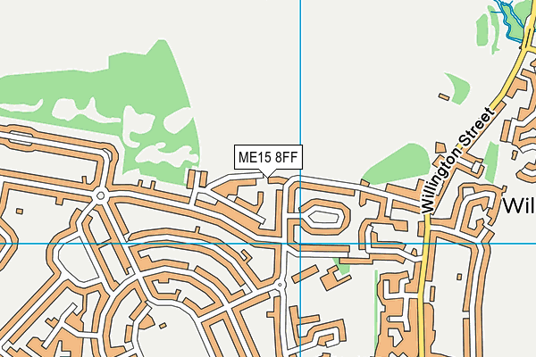 ME15 8FF map - OS VectorMap District (Ordnance Survey)
