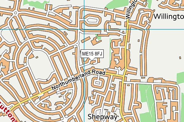 ME15 8FJ map - OS VectorMap District (Ordnance Survey)