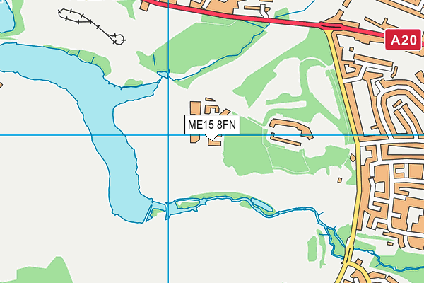 ME15 8FN map - OS VectorMap District (Ordnance Survey)