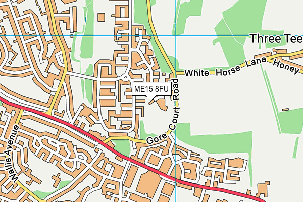 ME15 8FU map - OS VectorMap District (Ordnance Survey)
