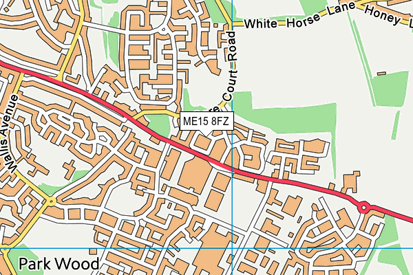 ME15 8FZ map - OS VectorMap District (Ordnance Survey)