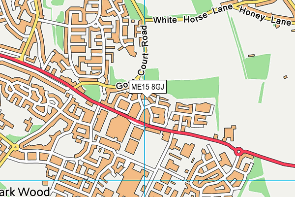 ME15 8GJ map - OS VectorMap District (Ordnance Survey)