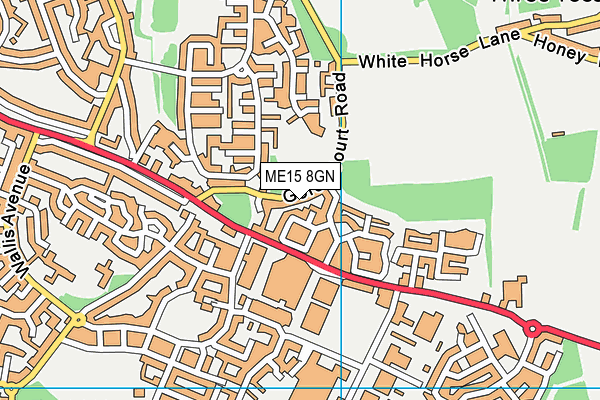 ME15 8GN map - OS VectorMap District (Ordnance Survey)