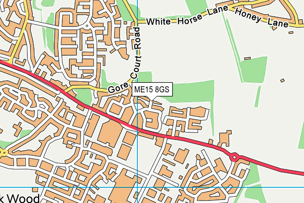 ME15 8GS map - OS VectorMap District (Ordnance Survey)