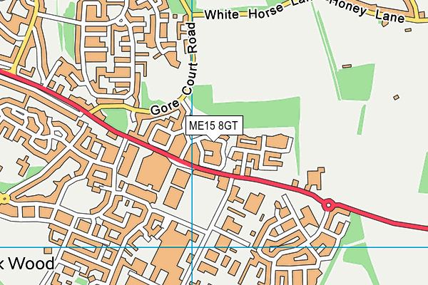 ME15 8GT map - OS VectorMap District (Ordnance Survey)
