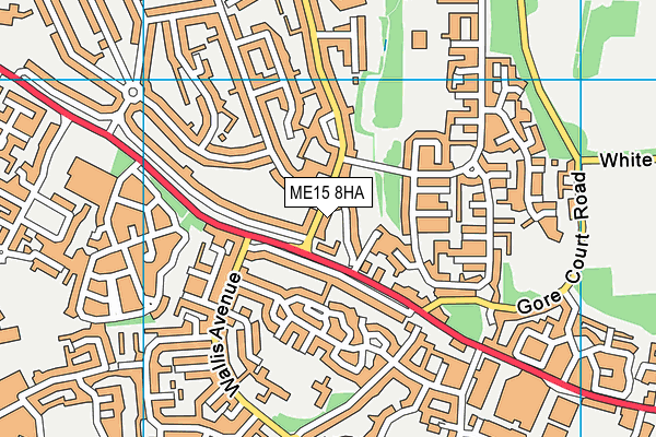 ME15 8HA map - OS VectorMap District (Ordnance Survey)
