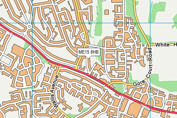 ME15 8HB map - OS VectorMap District (Ordnance Survey)