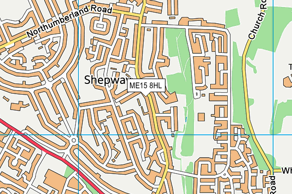 ME15 8HL map - OS VectorMap District (Ordnance Survey)