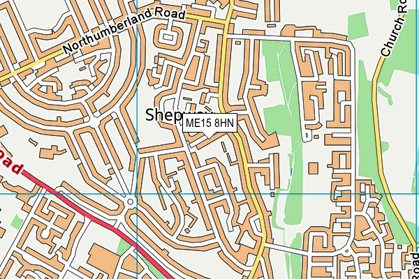 ME15 8HN map - OS VectorMap District (Ordnance Survey)