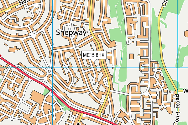 ME15 8HX map - OS VectorMap District (Ordnance Survey)