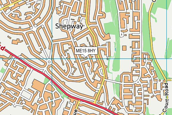 ME15 8HY map - OS VectorMap District (Ordnance Survey)