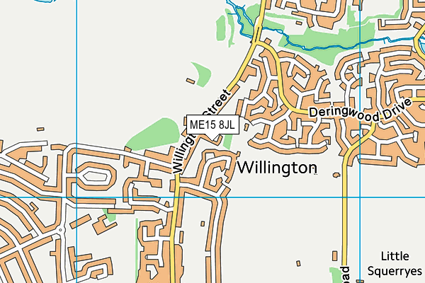 ME15 8JL map - OS VectorMap District (Ordnance Survey)