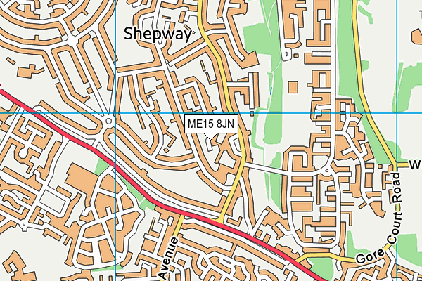 ME15 8JN map - OS VectorMap District (Ordnance Survey)