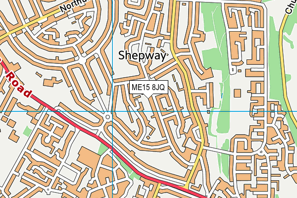 ME15 8JQ map - OS VectorMap District (Ordnance Survey)