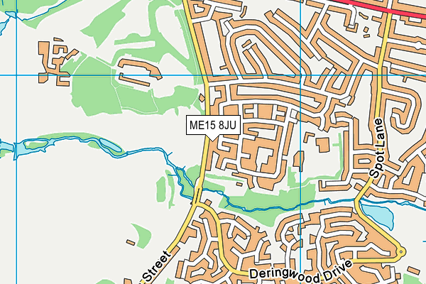 ME15 8JU map - OS VectorMap District (Ordnance Survey)