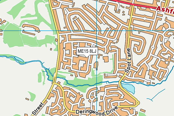 ME15 8LJ map - OS VectorMap District (Ordnance Survey)