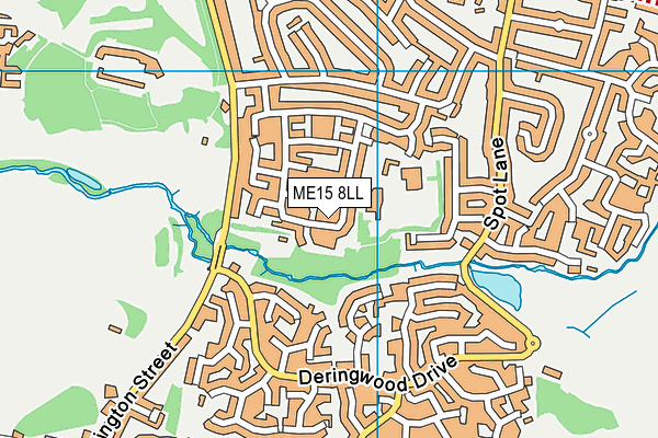 ME15 8LL map - OS VectorMap District (Ordnance Survey)