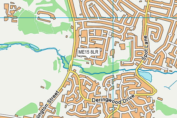 ME15 8LR map - OS VectorMap District (Ordnance Survey)