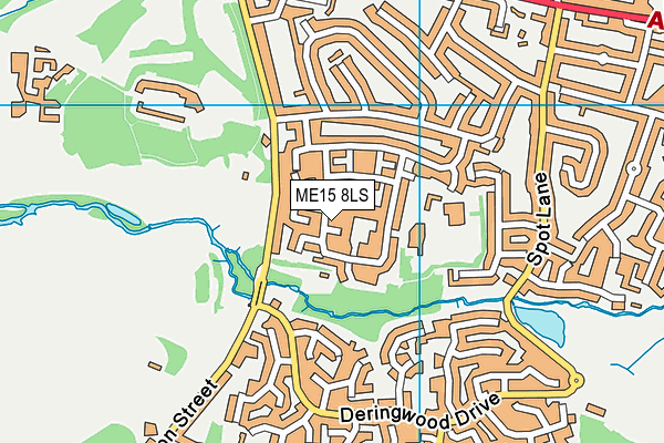 ME15 8LS map - OS VectorMap District (Ordnance Survey)