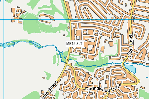 ME15 8LT map - OS VectorMap District (Ordnance Survey)